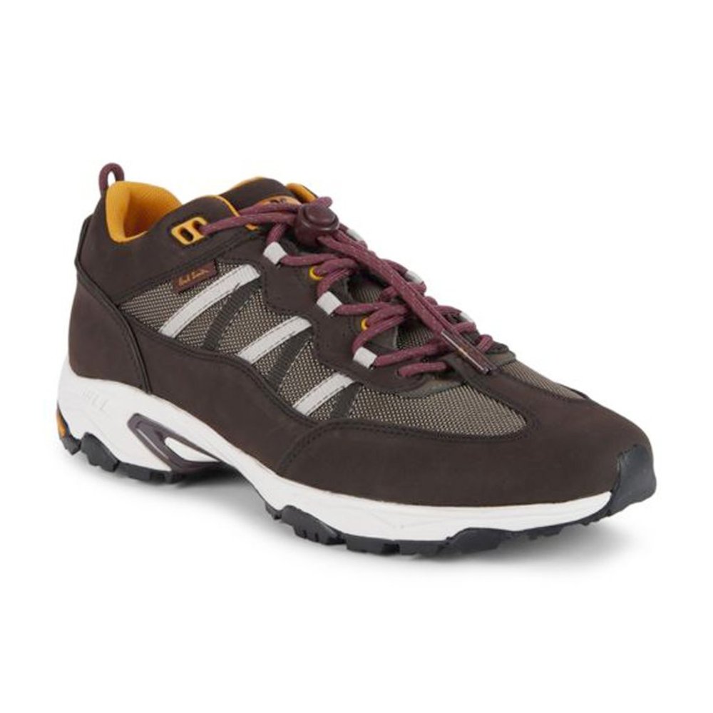NEW $295 Paul Smith Roscoe Sneakers 8 or 9 Nubuck Mud Brown Trainers Vibram Sole